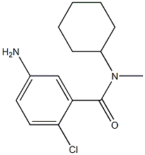 5-amino-2-chloro-N-cyclohexyl-N-methylbenzamide 结构式