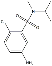 5-amino-2-chloro-N-methyl-N-(propan-2-yl)benzene-1-sulfonamide 结构式