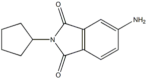 5-amino-2-cyclopentyl-2,3-dihydro-1H-isoindole-1,3-dione 结构式