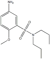 5-amino-2-methoxy-N,N-dipropylbenzene-1-sulfonamide 结构式