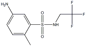 5-amino-2-methyl-N-(2,2,2-trifluoroethyl)benzene-1-sulfonamide 结构式