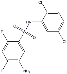 5-amino-N-(2,5-dichlorophenyl)-2,4-difluorobenzene-1-sulfonamide 结构式