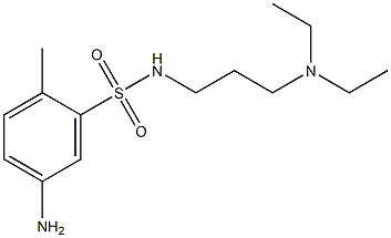 5-amino-N-[3-(diethylamino)propyl]-2-methylbenzene-1-sulfonamide 结构式