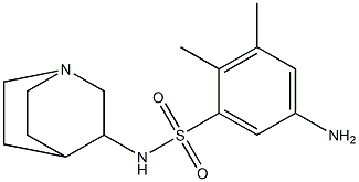 5-amino-N-{1-azabicyclo[2.2.2]octan-3-yl}-2,3-dimethylbenzene-1-sulfonamide 结构式