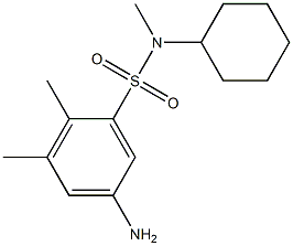 5-amino-N-cyclohexyl-N,2,3-trimethylbenzene-1-sulfonamide 结构式