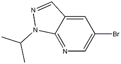 5-bromo-1-isopropyl-1H-pyrazolo[3,4-b]pyridine 结构式