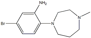 5-bromo-2-(4-methyl-1,4-diazepan-1-yl)aniline 结构式