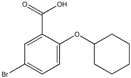 5-bromo-2-(cyclohexyloxy)benzoic acid 结构式