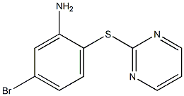 5-bromo-2-(pyrimidin-2-ylsulfanyl)aniline 结构式