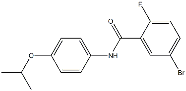 5-bromo-2-fluoro-N-[4-(propan-2-yloxy)phenyl]benzamide 结构式