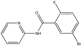 5-bromo-2-fluoro-N-pyridin-2-ylbenzamide 结构式