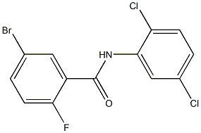 5-bromo-N-(2,5-dichlorophenyl)-2-fluorobenzamide 结构式