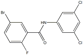 5-bromo-N-(3,5-dichlorophenyl)-2-fluorobenzamide 结构式