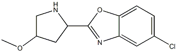 5-chloro-2-(4-methoxypyrrolidin-2-yl)-1,3-benzoxazole 结构式