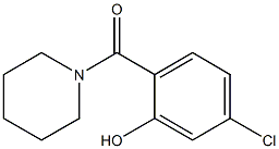 5-chloro-2-(piperidin-1-ylcarbonyl)phenol 结构式