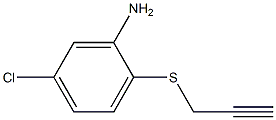 5-chloro-2-(prop-2-yn-1-ylsulfanyl)aniline 结构式