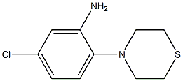 5-chloro-2-(thiomorpholin-4-yl)aniline 结构式