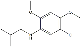 5-chloro-2,4-dimethoxy-N-(2-methylpropyl)aniline 结构式