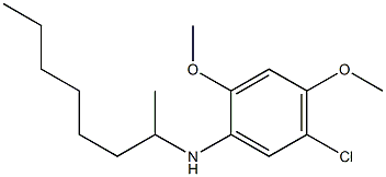 5-chloro-2,4-dimethoxy-N-(octan-2-yl)aniline 结构式