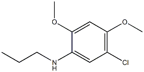 5-chloro-2,4-dimethoxy-N-propylaniline 结构式