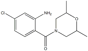 5-chloro-2-[(2,6-dimethylmorpholin-4-yl)carbonyl]aniline 结构式