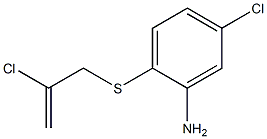 5-chloro-2-[(2-chloroprop-2-en-1-yl)sulfanyl]aniline 结构式