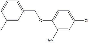 5-chloro-2-[(3-methylphenyl)methoxy]aniline 结构式