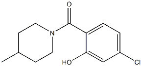 5-chloro-2-[(4-methylpiperidin-1-yl)carbonyl]phenol 结构式