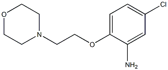 5-chloro-2-[2-(morpholin-4-yl)ethoxy]aniline 结构式