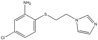 5-chloro-2-{[2-(1H-imidazol-1-yl)ethyl]sulfanyl}aniline 结构式