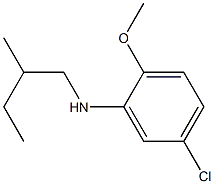 5-chloro-2-methoxy-N-(2-methylbutyl)aniline 结构式