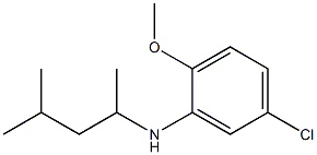 5-chloro-2-methoxy-N-(4-methylpentan-2-yl)aniline 结构式