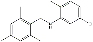 5-chloro-2-methyl-N-[(2,4,6-trimethylphenyl)methyl]aniline 结构式