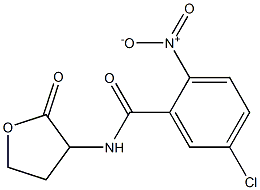 5-chloro-2-nitro-N-(2-oxooxolan-3-yl)benzamide 结构式