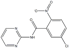 5-chloro-2-nitro-N-pyrimidin-2-ylbenzamide 结构式