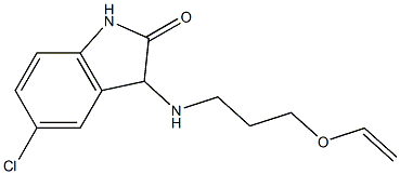 5-chloro-3-{[3-(ethenyloxy)propyl]amino}-2,3-dihydro-1H-indol-2-one 结构式