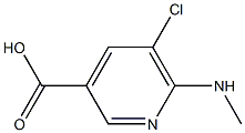 5-chloro-6-(methylamino)pyridine-3-carboxylic acid 结构式
