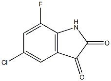 5-chloro-7-fluoro-1H-indole-2,3-dione 结构式