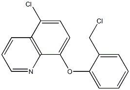 5-chloro-8-[2-(chloromethyl)phenoxy]quinoline 结构式