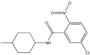 5-chloro-N-(4-methylcyclohexyl)-2-nitrobenzamide 结构式