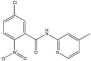 5-chloro-N-(4-methylpyridin-2-yl)-2-nitrobenzamide 结构式