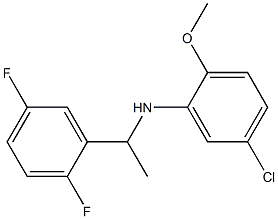 5-chloro-N-[1-(2,5-difluorophenyl)ethyl]-2-methoxyaniline 结构式