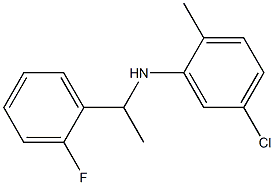 5-chloro-N-[1-(2-fluorophenyl)ethyl]-2-methylaniline 结构式