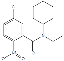 5-chloro-N-cyclohexyl-N-ethyl-2-nitrobenzamide 结构式