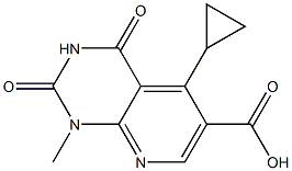 5-cyclopropyl-1-methyl-2,4-dioxo-1H,2H,3H,4H-pyrido[2,3-d]pyrimidine-6-carboxylic acid 结构式