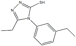 5-ethyl-4-(3-ethylphenyl)-4H-1,2,4-triazole-3-thiol 结构式