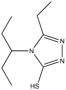 5-ethyl-4-(pentan-3-yl)-4H-1,2,4-triazole-3-thiol 结构式