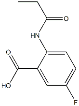 5-fluoro-2-(propionylamino)benzoic acid 结构式