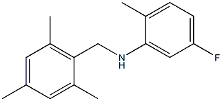 5-fluoro-2-methyl-N-[(2,4,6-trimethylphenyl)methyl]aniline 结构式