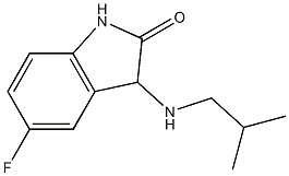 5-fluoro-3-[(2-methylpropyl)amino]-2,3-dihydro-1H-indol-2-one 结构式